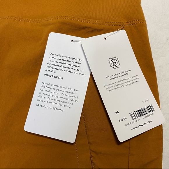 NWT Athleta Plus Size 24 Shorts Trekkie North Hiking Dusty Apricot Athletic Camp - Picture 14 of 16
